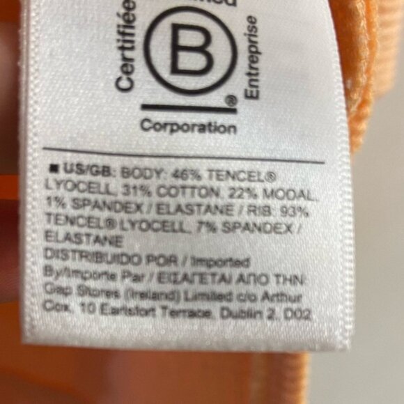 NWOT Athleta orange coastal luxe waffle knit sweatshirt Large - Picture 8 of 8